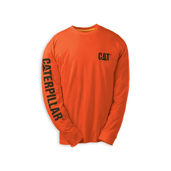 Caterpillar Long Sleeve shirt Bright Orange